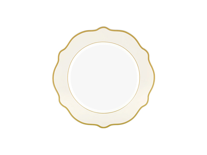 Jaswely Series Porcelain Side Plates, Set of 6 - Cream
